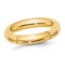 Gem And Harmony Ladies Yellow Plated Sterling Silver 4mm Wedding Band Ring